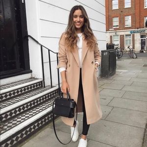 Topshop Camel Coat
